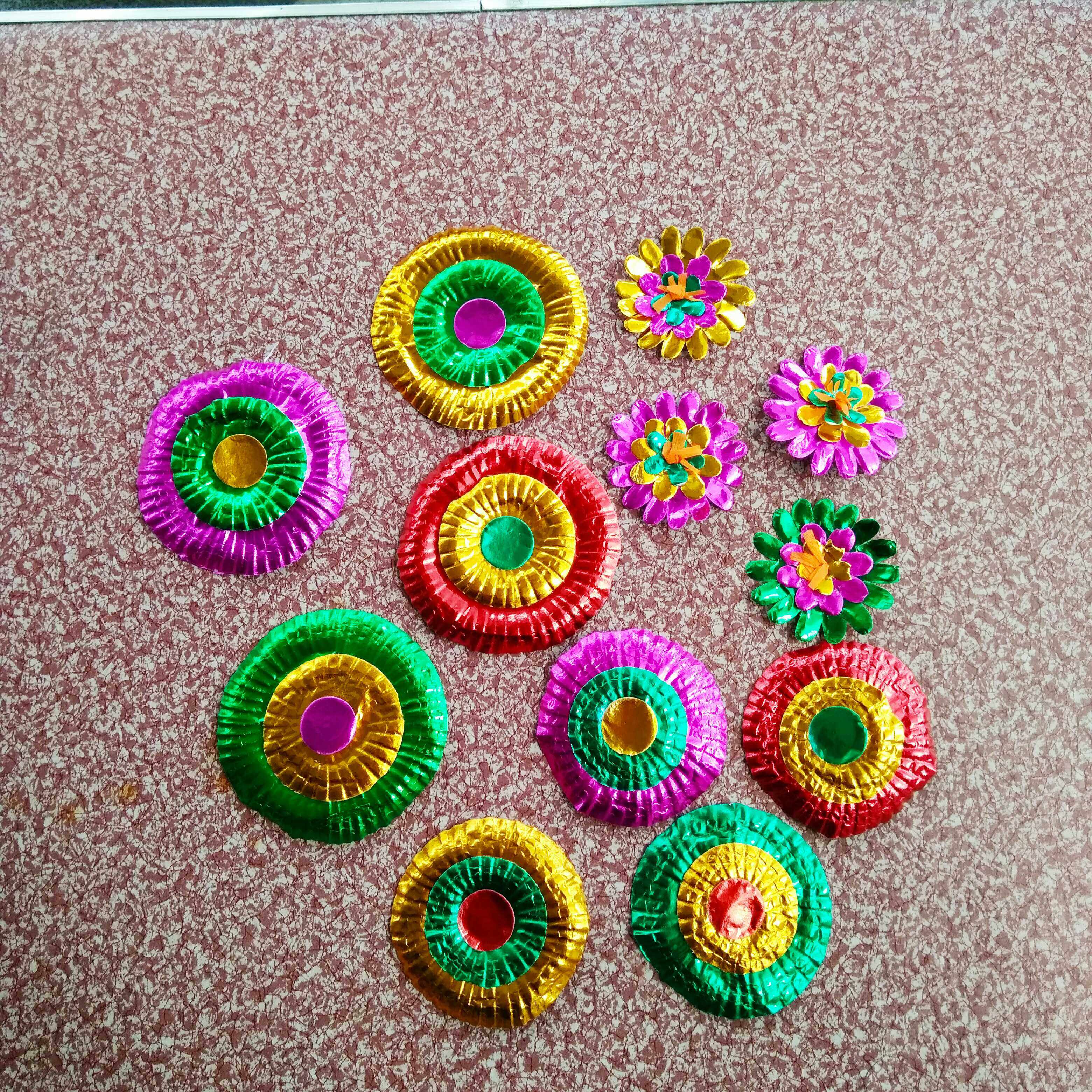 潮汕纸扎用品 手工纸扎配件壳花 陈泊花 纸品装饰纸花 壳花一包