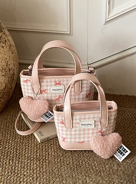 女童甜美包包2026新款儿童斜挎包可爱公主水桶包小女孩宝宝拜年包