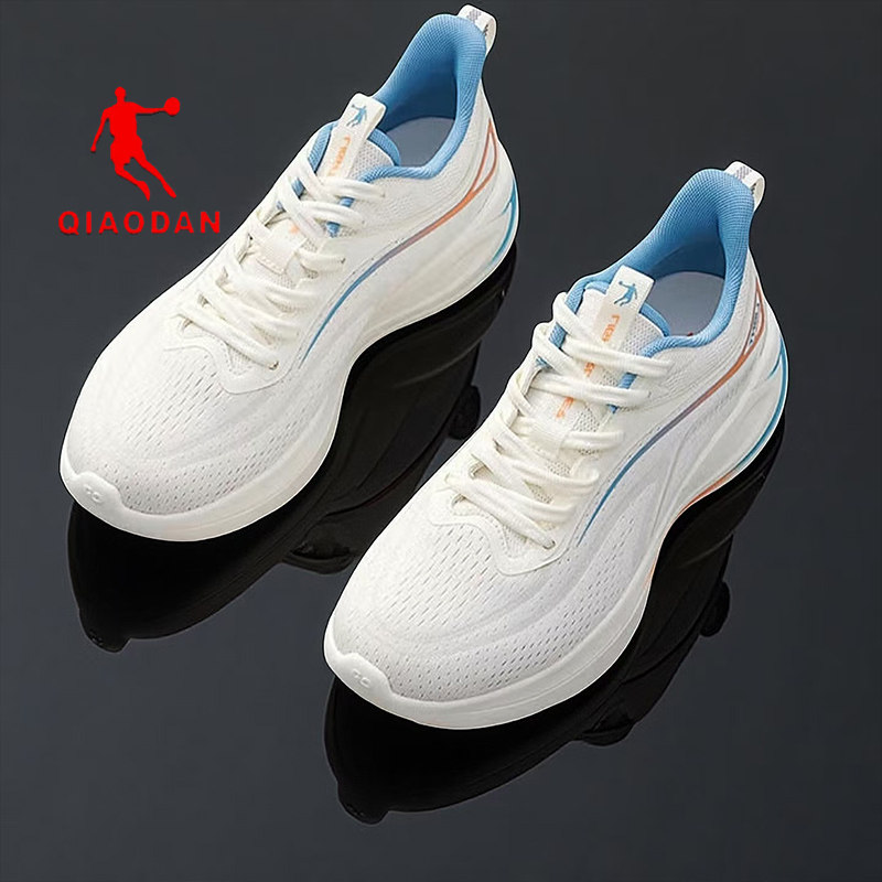 乔丹男鞋春夏新款软底飞织透气运动鞋男士轻便减震耐磨减震跑步鞋