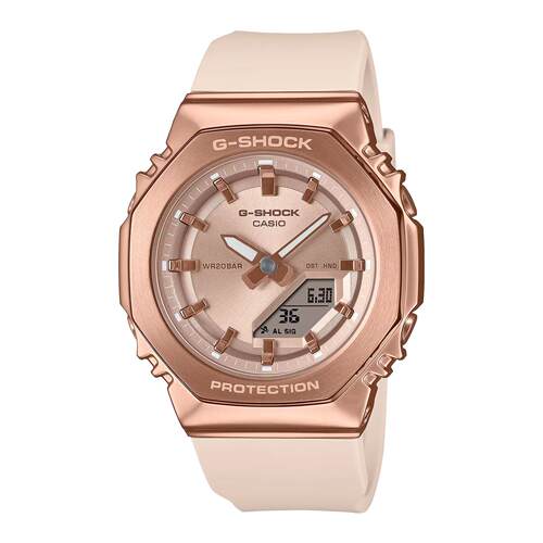 CASIO卡西欧G Shock GMS2110PG 4A金属Covered中帮Sized黑色树脂