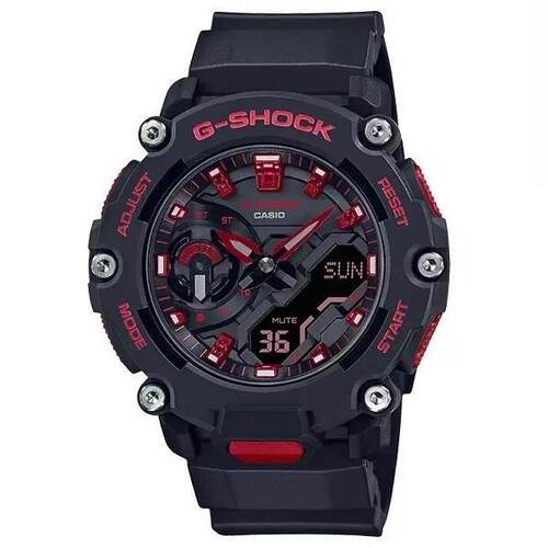 CASIO卡西欧G SHOCK GA2200BNR 1ADR黑色树脂表带男士手表