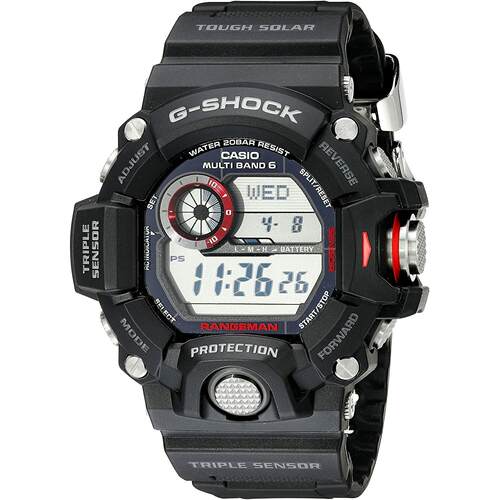 CASIO卡西欧G SHOCK RANGEMAN GW9400 1 Military黑色三重传感器