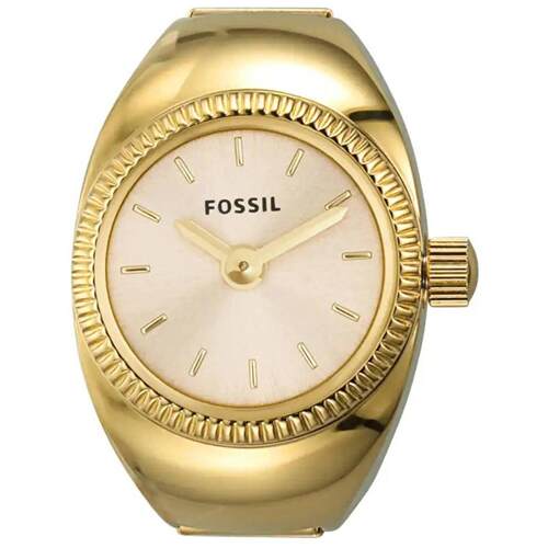 Fossil女士戒指手表石英黄金不锈钢手镯ES5246