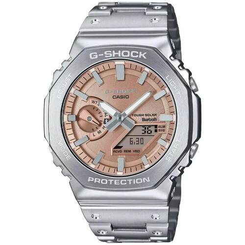 CASIO卡西欧G Shock数字的Full金属Salmon表盘男士手表GMB2100AD