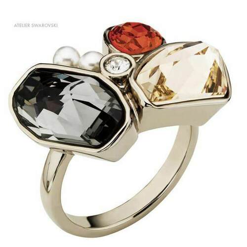 atelier SWAROVSKI施华洛世奇by Jason Wu Mosaic戒指红色金色