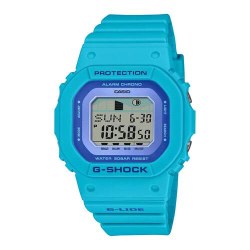 CASIO卡西欧G Shock GLXS5610 2 LIDE Hawaiin花蓝色Tide Graph