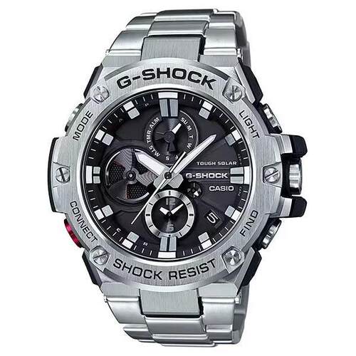 CASIO卡西欧男士G Shock Master of钢手表GSTB100D 1A
