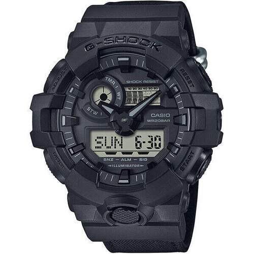 CASIO卡西欧G SHOCK GA700BCE 1A CORDURA Eco表带数字的男士手表