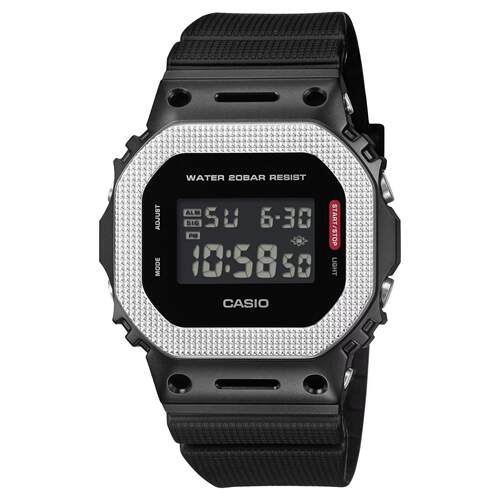 CASIO卡西欧G Shock 5600系列黑色表盘表带树脂手表GM5600BM 1