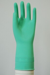 雪莲牌天然橡胶家用精品绒里手套 防滑颗粒耐磨家用手套 乳胶手套