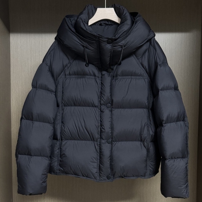 超软泡芙云朵羽绒服女短款韩版小个子显瘦龟背面包服加厚棉服外套