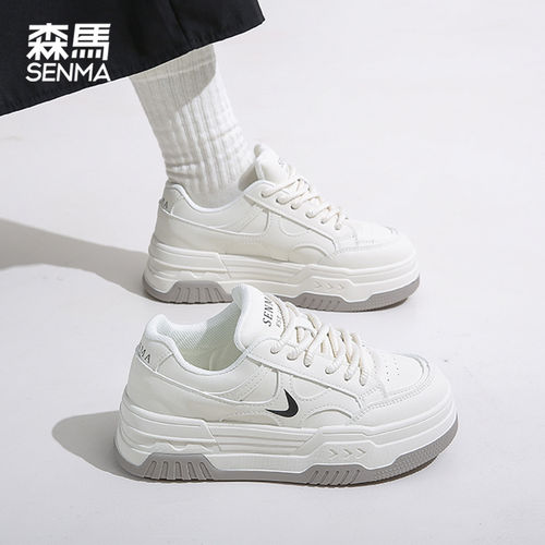 森马秋季新款增高厚底小白鞋