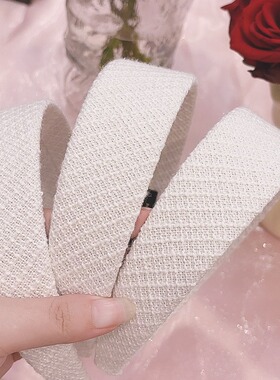 芭比甜芮玫瑰同款发箍高颅顶白色头箍优雅淑女发饰