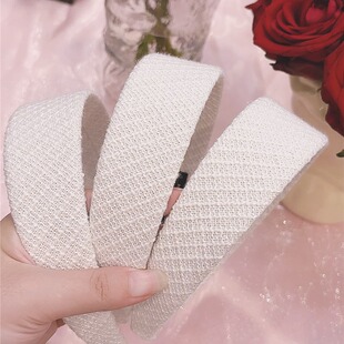 芭比甜芮玫瑰同款发箍高颅顶白色头箍优雅淑女发饰