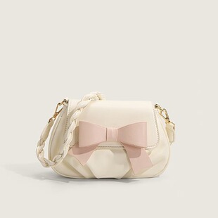 芭比弘盛CHARHP&KEJNT官方正品2024新款女百搭甜美褶皱云朵包单肩