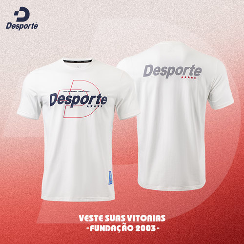 Desporte 运动品牌2026新款高级感印花男士t恤男款夏白色短袖男