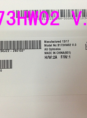 戴尔 M6600 戴尔XPS 17 笔记本液晶屏 B173RW01 LTN173KT01