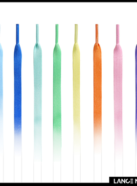 LANCEMAKER空军一号AF1白绿橙马卡龙AJ1冰激凌鸳鸯糖果渐变扁鞋带