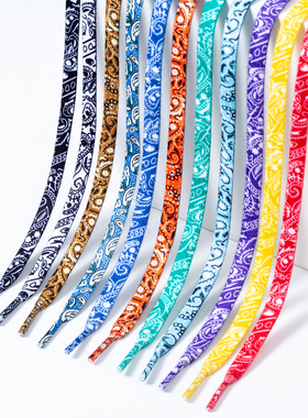 适配 球鞋AJ1小union空军一号af1鸳鸯黑蓝红西海岸帆布腰果花鞋带