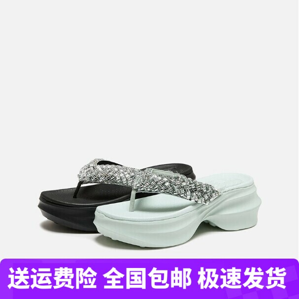 商场同款2026夏季新款银河雪芙夹脚人字拖厚底凉拖鞋女EE522BT6