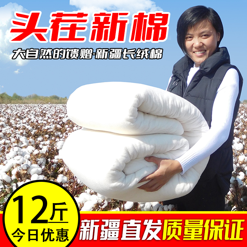 新疆长绒棉加厚保暖棉花被