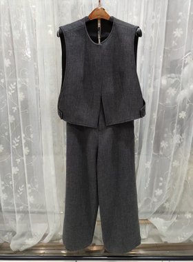 轻奢T815专柜正品2026春新款女装时尚百搭马甲+裤子套装显瘦