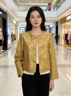 时尚 女装 百搭外套显瘦 2026春新款 轻奢6121专柜正品