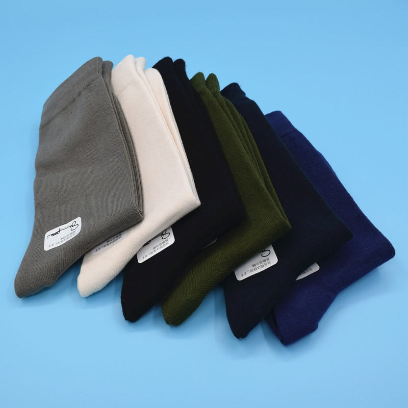 高端pima棉美国长绒棉袜子男纯棉全棉防臭春秋基础百搭商务休闲袜