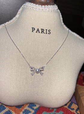 孤品S925纯银天然项链女轻奢小众设计感高级气质百搭经典