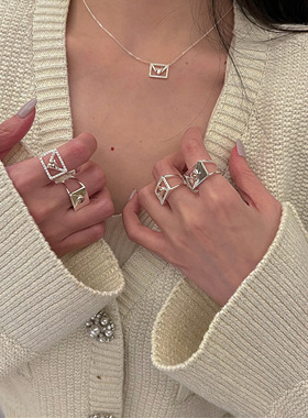 poetictwinkle小众开口戒指