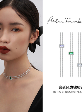 原创纯银宫廷风公主双层项链