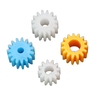 D字孔圆孔塑料齿轮 15T减速电机主轴齿轮0.5模数3/4mm 2.3/3.17mm