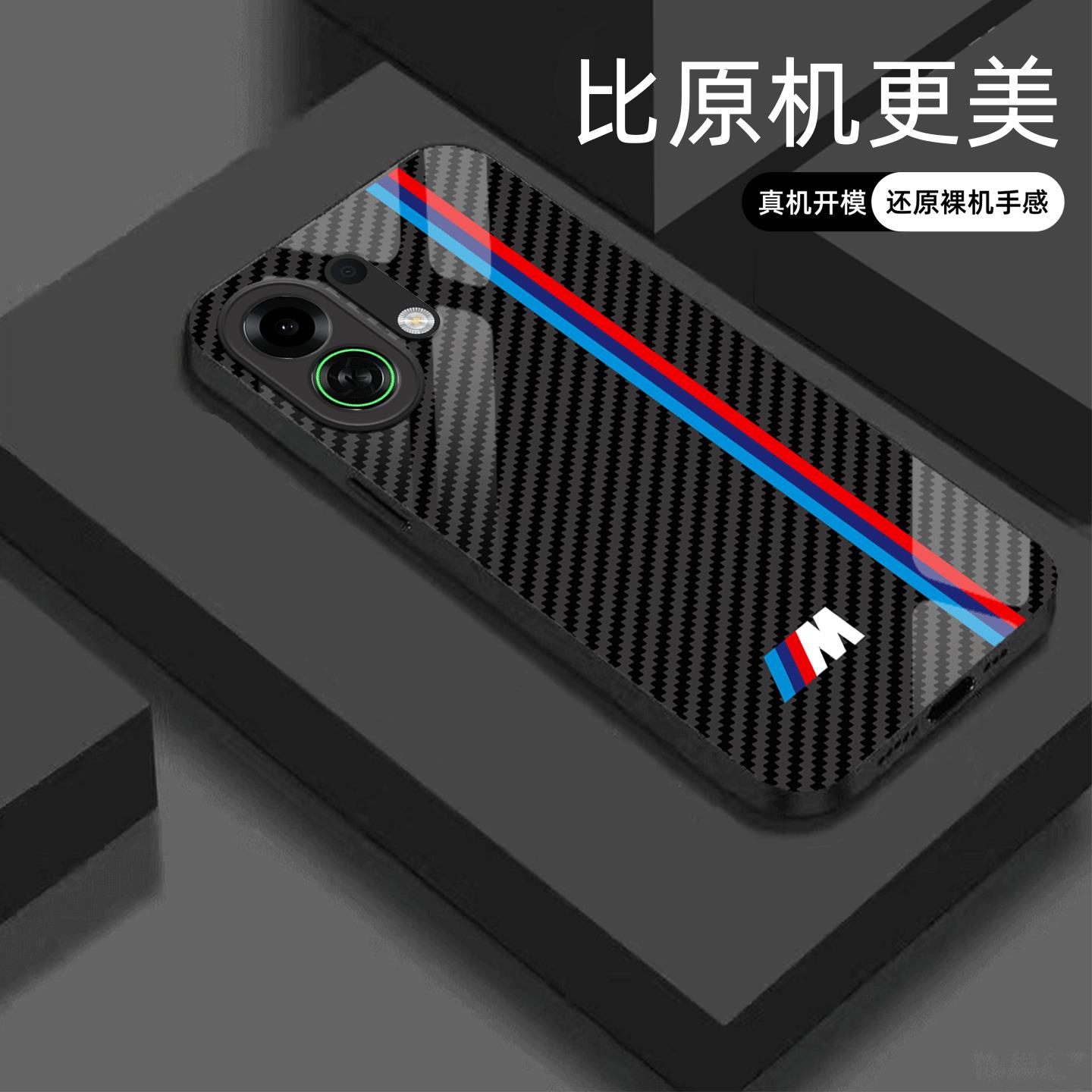 适用【oppok13turbo Pro】宝马Mpower液态玻璃亮面手机壳RS电镀全包镜头冰感轻奢高档软边抗摔耐脏保护套