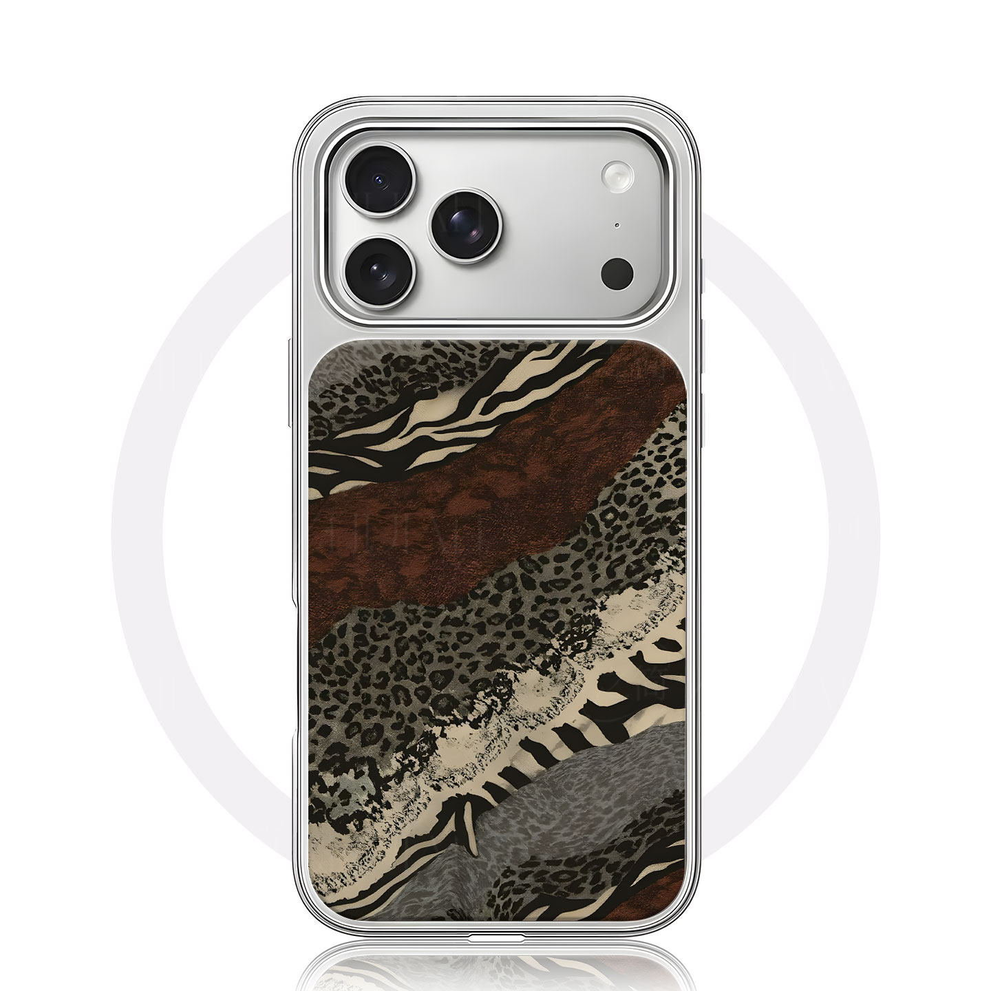 动物纹拼接大孔电镀黑框磨砂磁吸碳纤纹手机壳适用苹果iphone17promax华为小众个性P70ULTRA小米14PRO
