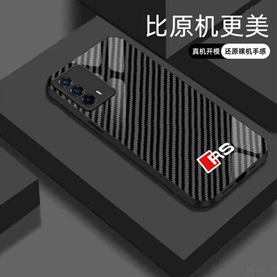 适用【iqooz5】宝马Mpower液态玻璃亮面手机壳RS电镀全包镜头冰感轻奢高档软边抗摔耐脏保护套