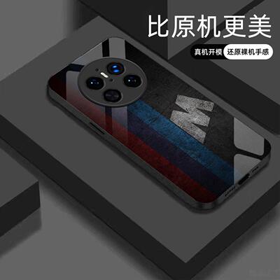 适用【华为mate70】宝马Mpower液态玻璃亮面手机壳RS电镀全包镜头冰感轻奢高档软边抗摔耐脏保护套
