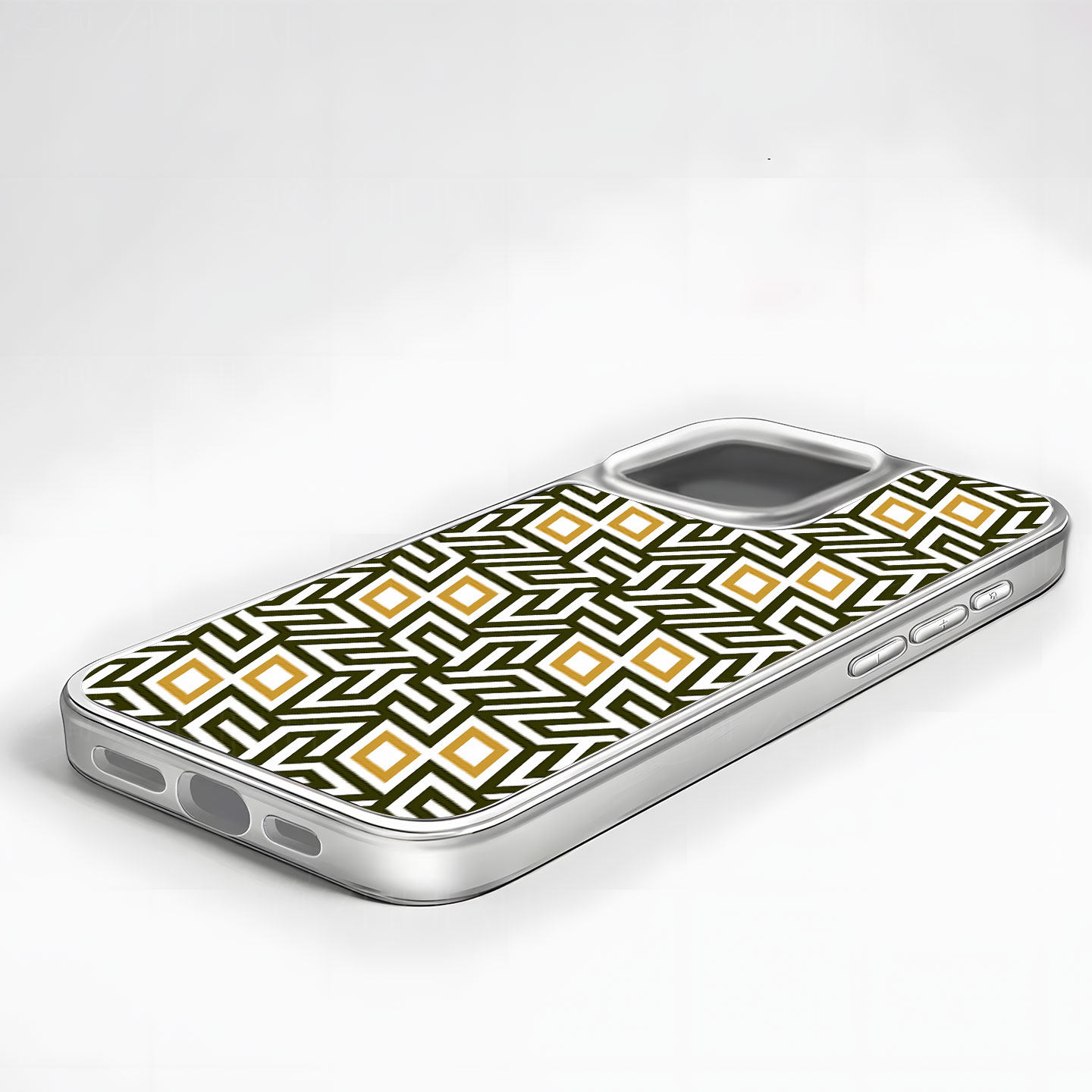 黑白金菱纹大孔电镀黑框磨砂磁吸碳纤纹手机壳适用苹果iphone17promax华为小众个性全包按键12/13/14