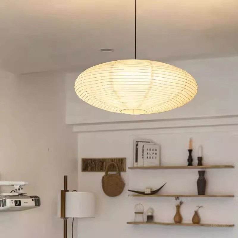 日式野口勇纸灯复古侘寂民宿吊灯