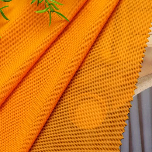 新款 尼龙纯色四面弹针织网布透气网布砖块网柔软顺滑面料弹力网