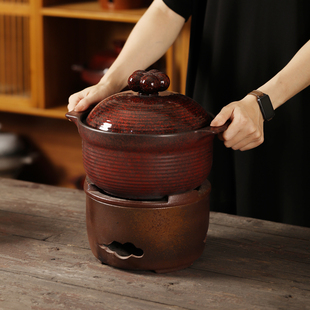 砂锅煲家用燃气炖鸡汤煮粥锅耐高温大容量煲汤老式打边炉烧炭茶炉