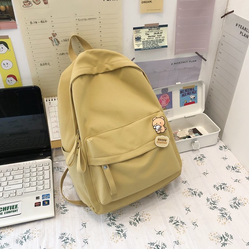 ins书包女韩版原宿ulzzang高中大学生简约百搭2025新款双肩包背包