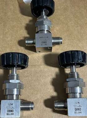 议价日本OHNO手动波纹管阀1/4VCR接口 拆机 数量3（还有