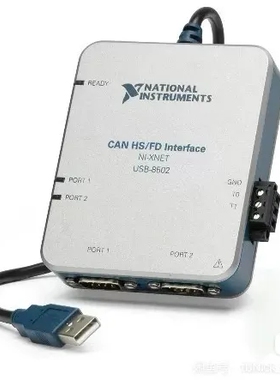 议价全新、未拆封的NI USB-8502/2，双端口CAN通讯卡
