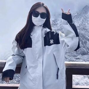 NY冲锋衣男女2024年秋冬季三合一可拆卸防水防风加绒登山服外套男