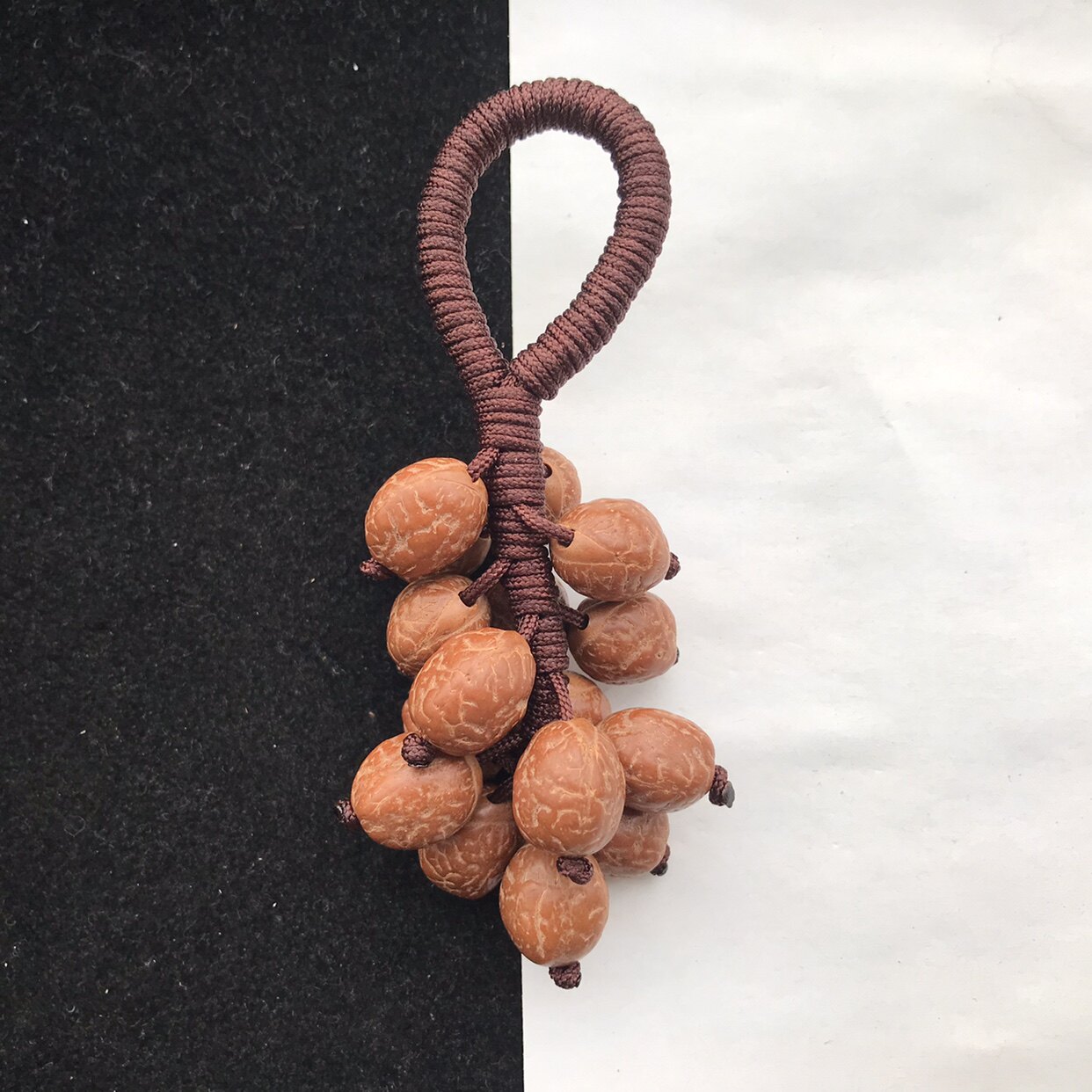 红提凤眼葡萄串手把件高油性红皮凤眼菩提子手链挂饰手持