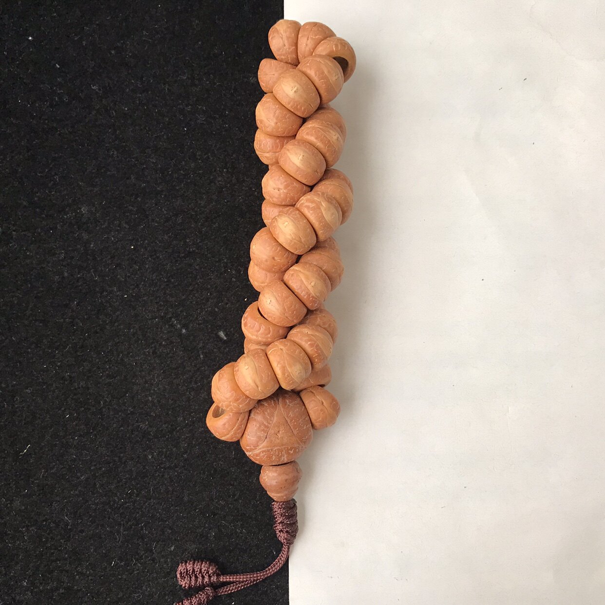 一图一物11.5mm尼泊尔高油性小凤眼菩提子手串36手持佛珠手链