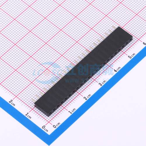 排母 BX-PM2.54-1-22PY 插件,P=2.54mm 1x22P 方孔 电子元器件