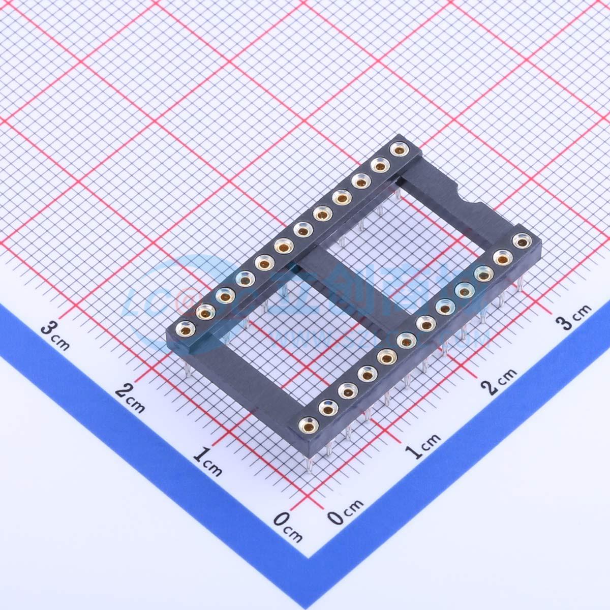 IC/晶体管插座 X5621FV-2x12-C1524D7430 DIP-24 2.54mm 原装正品