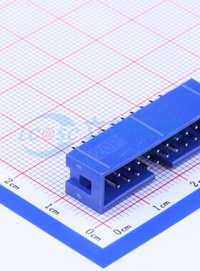 连接器 S108500005 插件,P=2.54mm 2x10P 简牛座