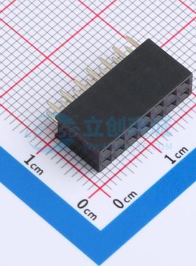 排母 F185-1207A0ASYE1 插件,P=2.54mm 2x7P 双排 电子元器件配单